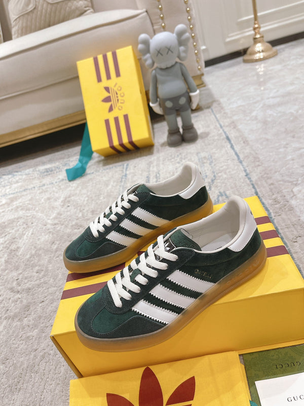 GG & ADIDAS GAZELLE SNEAKER GREEN SUEDE