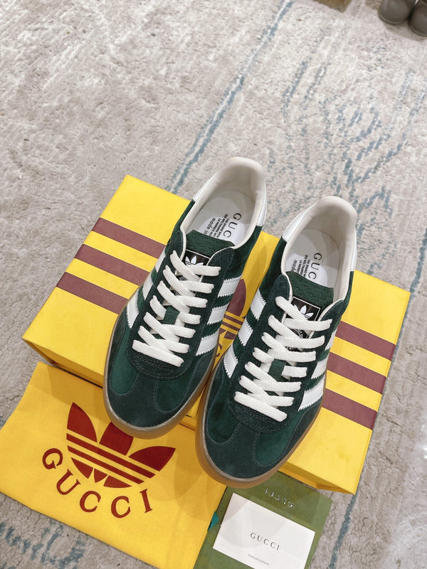 GG & ADIDAS GAZELLE SNEAKER GREEN SUEDE