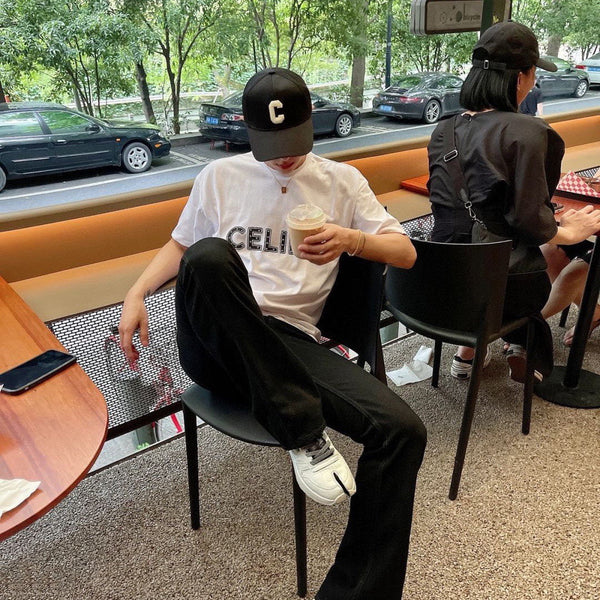 Celin Cap Black Cotton Twill Fabric 210448