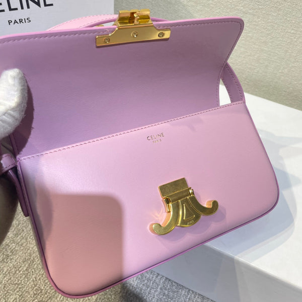 classic triomphe 20 pink calfskin gold hardware