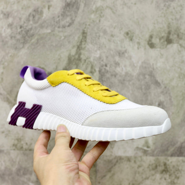 HM BOUNCING SNEAKER IN TESSUTO TRASPIRANTE GIALLO E NUVOLA