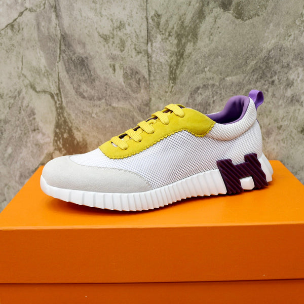 HM BOUNCING SNEAKER IN TESSUTO TRASPIRANTE GIALLO E NUVOLA