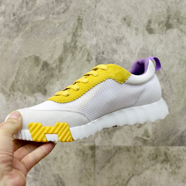 HM BOUNCING SNEAKER IN TESSUTO TRASPIRANTE GIALLO E NUVOLA