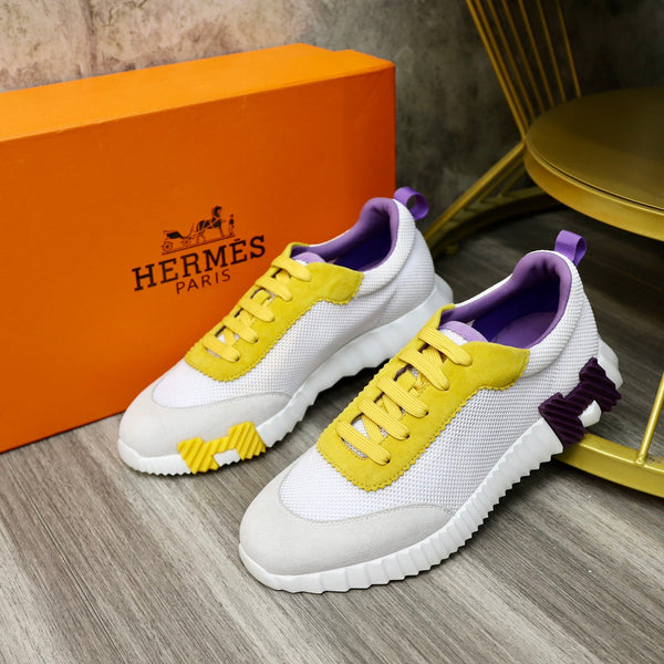HM BOUNCING SNEAKER IN TESSUTO TRASPIRANTE GIALLO E NUVOLA