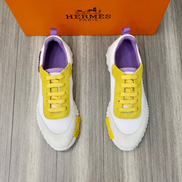 HM BOUNCING SNEAKER IN TESSUTO TRASPIRANTE GIALLO E NUVOLA