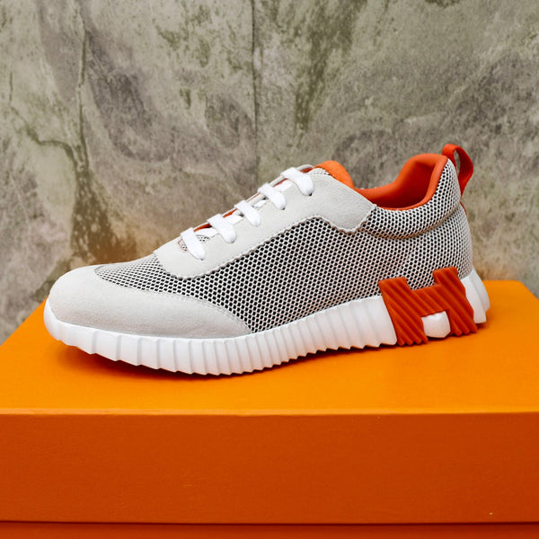 HM BOUNCING SNEAKER IN TESSUTO TRASPIRANTE NUVOLA E ARANCIONE