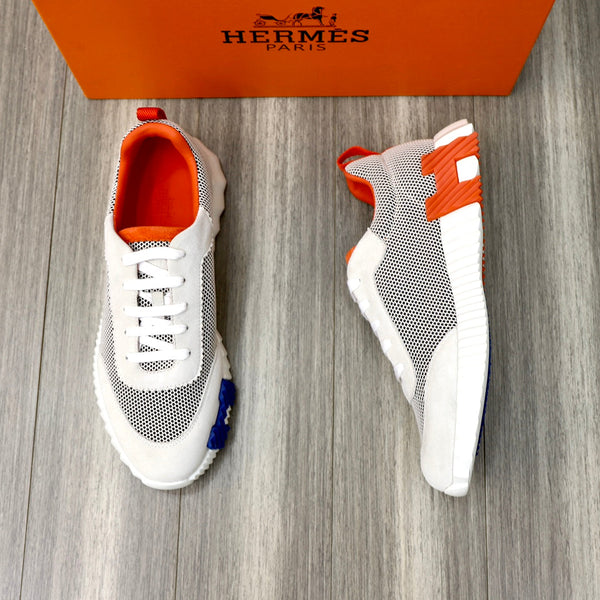 HM BOUNCING SNEAKER IN TESSUTO TRASPIRANTE NUVOLA E ARANCIONE
