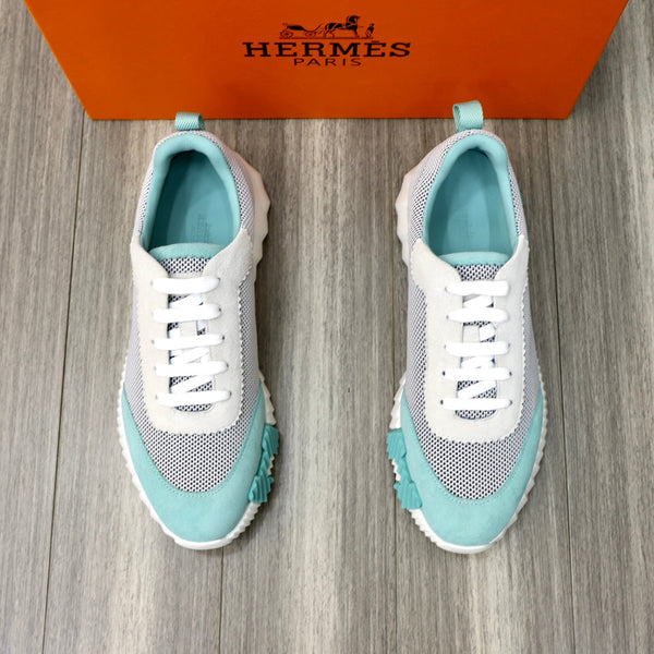 HM BOUNCING SNEAKER IN TESSUTO TRASPIRANTE CIELO E GRIGIO