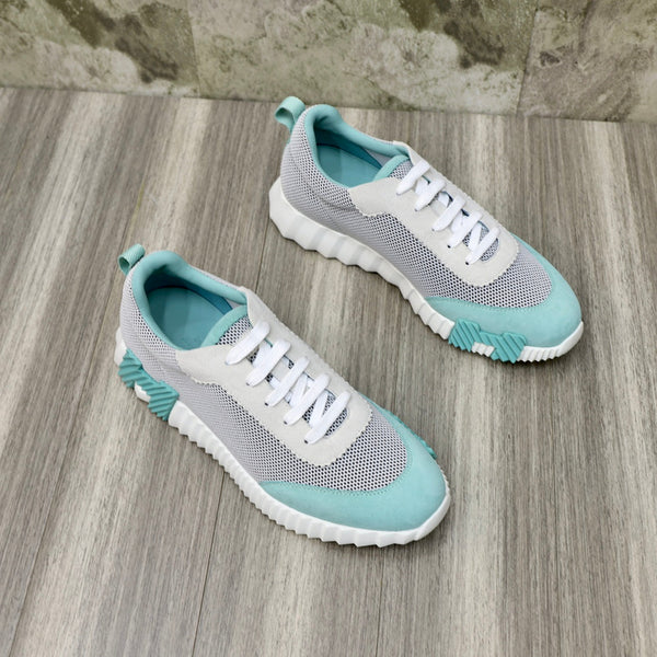 HM BOUNCING SNEAKER IN TESSUTO TRASPIRANTE CIELO E GRIGIO