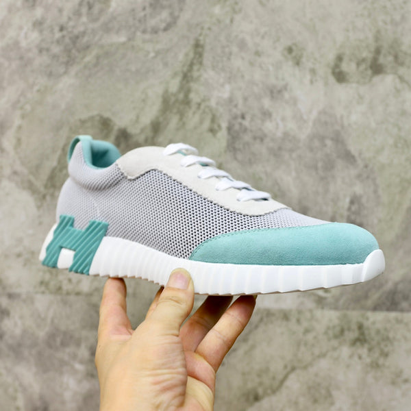 HM BOUNCING SNEAKER IN TESSUTO TRASPIRANTE CIELO E GRIGIO