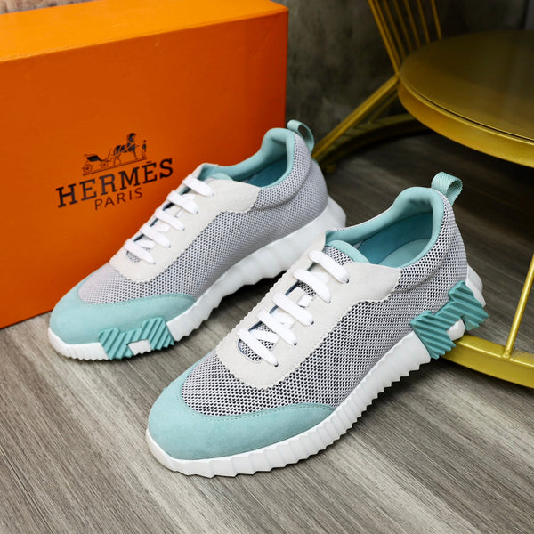 HM BOUNCING SNEAKER IN TESSUTO TRASPIRANTE CIELO E GRIGIO
