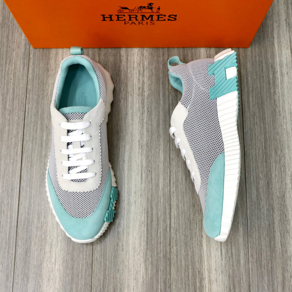 HM BOUNCING SNEAKER IN TESSUTO TRASPIRANTE CIELO E GRIGIO