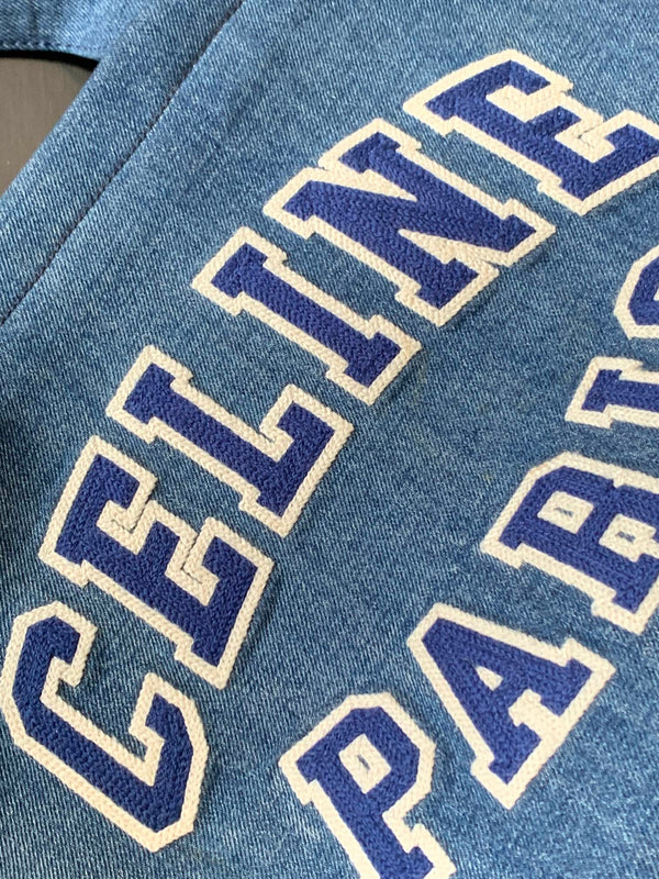 LARGE CABAS THAIS 41 IN BLUE DENIM