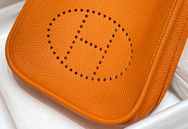 Mini Evelyne 18cm Hot Orange Togo Shw