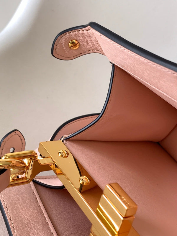 Borsa Peekaboo ISeeU Petite 20 Pelle di agnello rosa Ghw