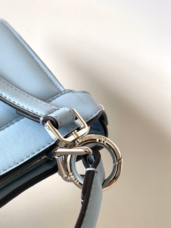 Peekaboo ISeeU Petite 20 Bag Baby Blue Lambskin Shw