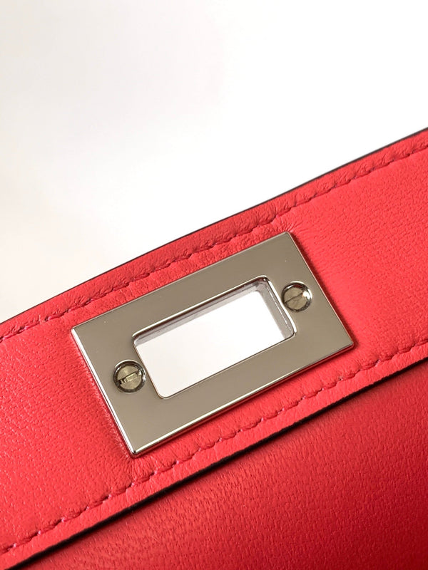 Borsa Peekaboo ISeeU Petite 20 Pelle di agnello rosa caldo Shw