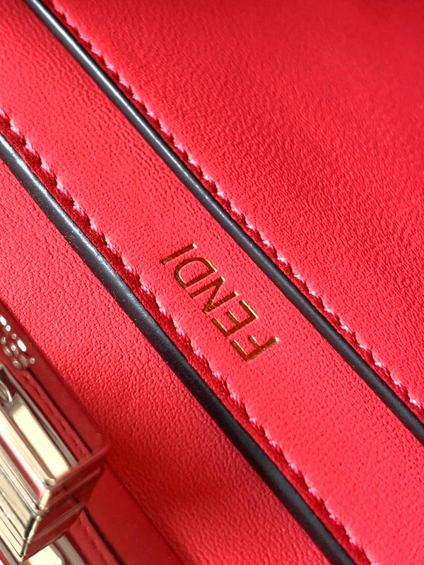 Borsa Peekaboo ISeeU Petite 20 Pelle di agnello rosa caldo Shw