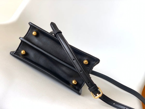 Borsa Peekaboo ISeeU Petite 20 Pelle di agnello nera Ghw