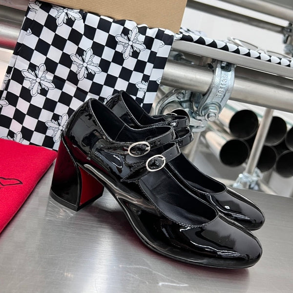 cl miss jane black patent calfskin