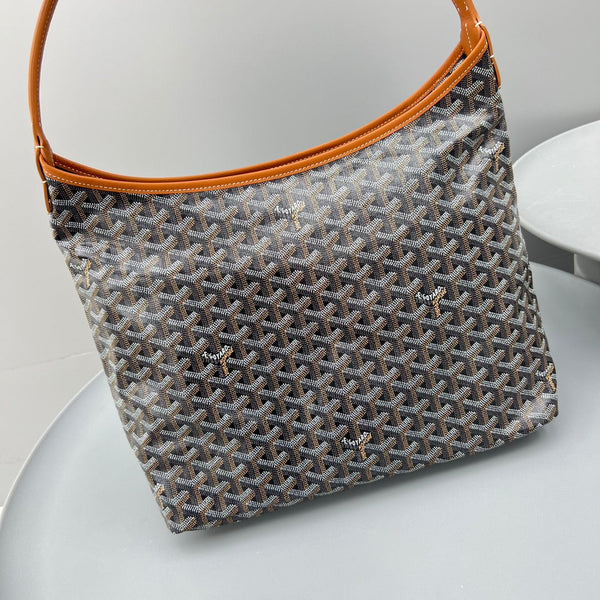 HOBO BOHÈME 34 IN BROWN GOYARDINE CANVAS AND CALFSKIN