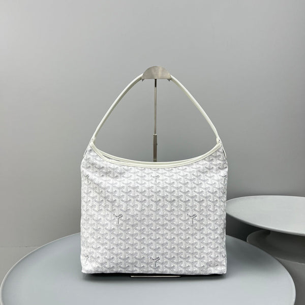 HOBO BOHÈME 34 IN WHITE GOYARDINE CANVAS AND CALFSKIN