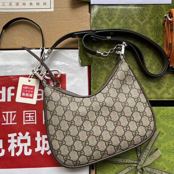 Borsa portadocumenti Gucci 23 Marrone Beige Tela 239983