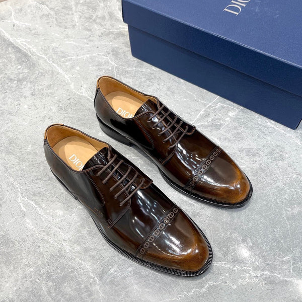 CD TIMELESS OXFORD OMBRE CARAMEL EMBOSSED CALFSKIN