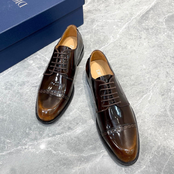 CD TIMELESS OXFORD OMBRE CARAMEL EMBOSSED CALFSKIN