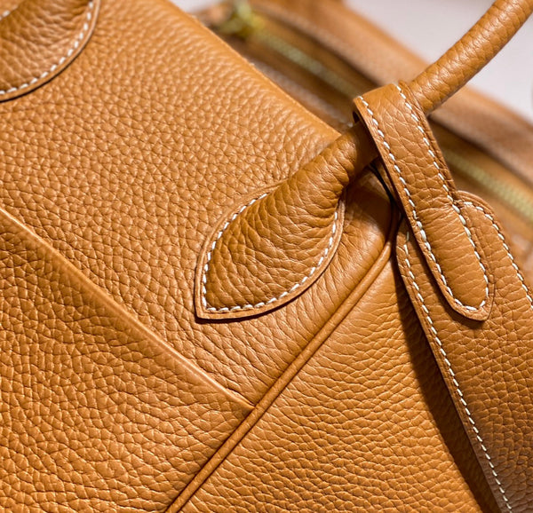 HM LINDY 30 BAG ORANGE TAURILLON CLEMENCE LEATHER