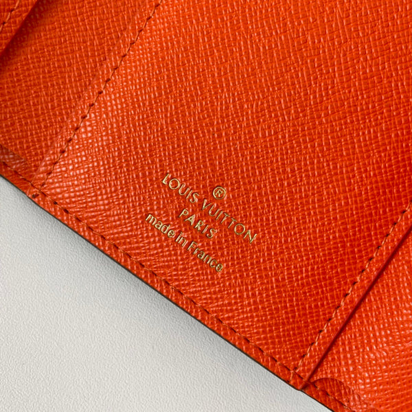 LV M41938 Victorine Wallet Brown Orange Monogram Canvas 221669