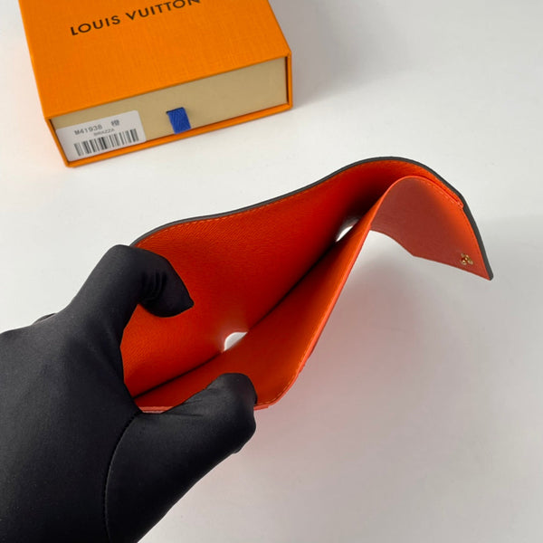 LV M41938 Victorine Wallet Brown Orange Monogram Canvas 221669