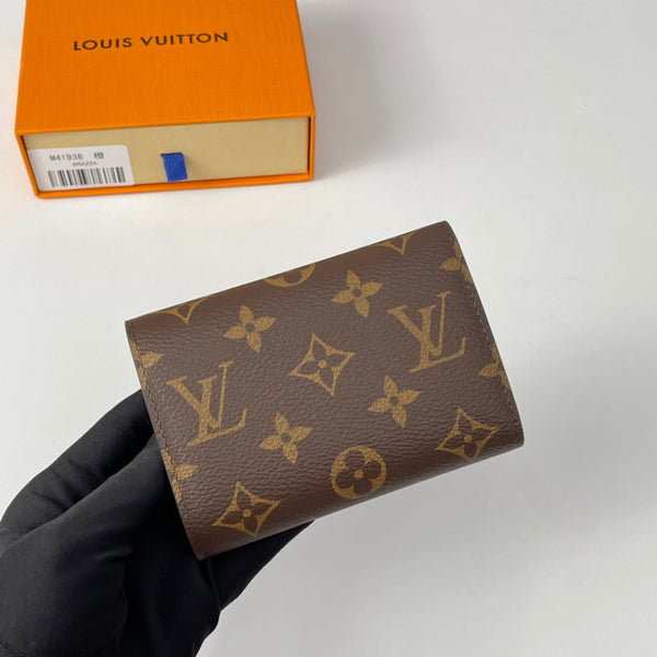 LV M41938 Victorine Wallet Brown Orange Monogram Canvas 221669