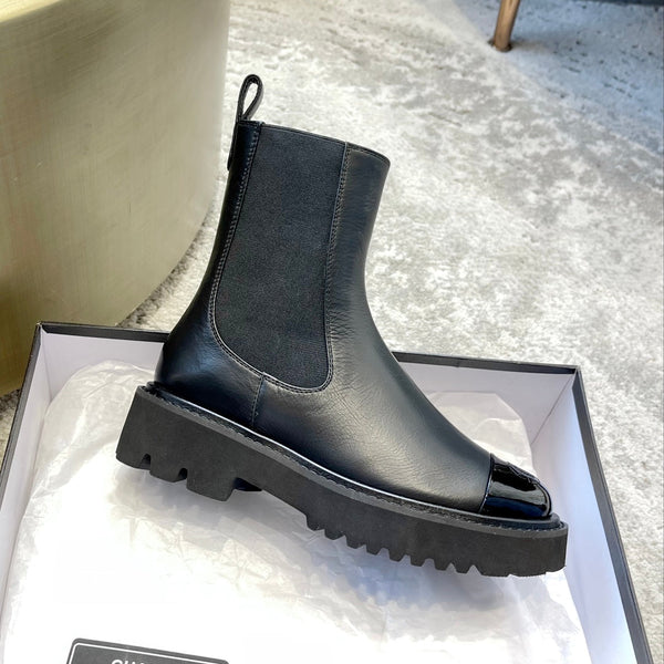 CC 25 Track Sole Chelsea Boots 50mm Black Calfskin 527574