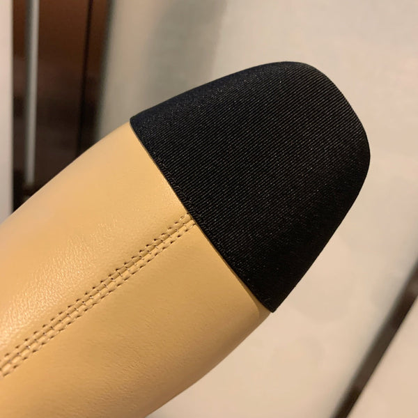 CC Ankle Boots 50mm Beige Lambskin And Lycra Fabric 940058