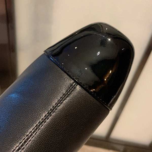 CC Ankle Boots 50mm Black Lambskin And Glossy Cowhide 940059