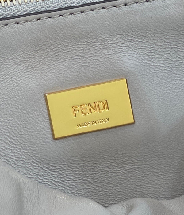 FENDI PEEKABOO 27 IN BLACK CALFSKIN WITH GOLD HARDWARE