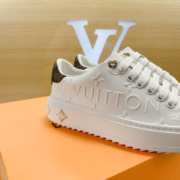 LV Time Out Trainers White Leather 861000