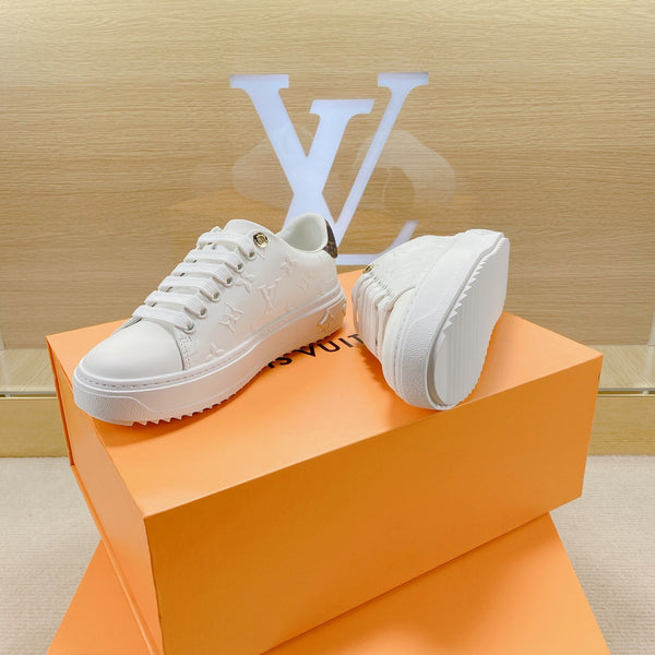 LV Time Out Trainers White Leather 861000