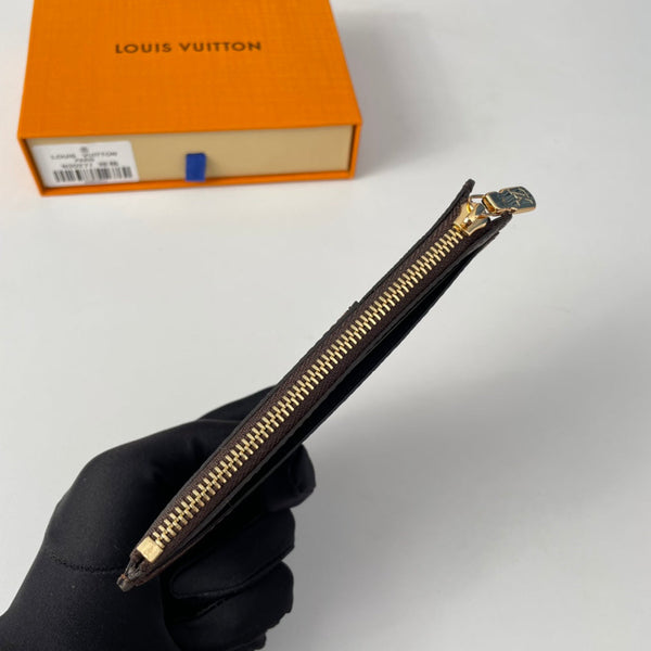 LV N30271 Coin Card Holder Brown Damier Ebene Canvas 221509