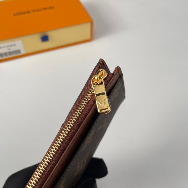 LV M64038 Coin Card Holder Brown Monogram Canvas 221506