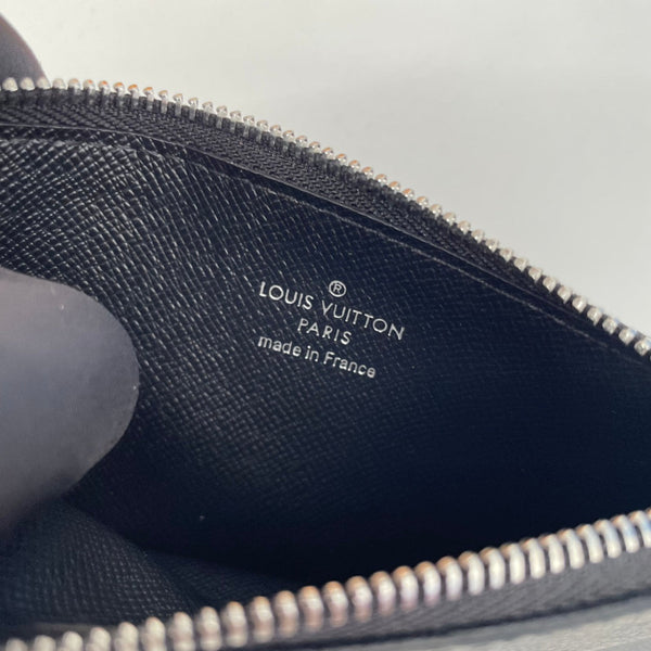 LV M69533 Coin Card Holder Grey Black Monogram Canvas 221510