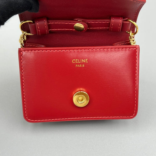 CUIR TRIPHOME 11 CHERRY RED CALFSKIN