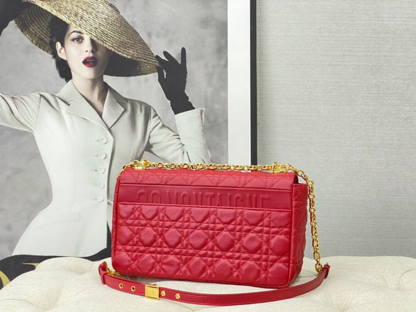 BORSA CARO GRANDE 28 PELLE DI VITELLO ROSSA