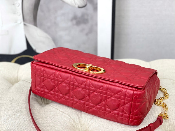 BORSA CARO GRANDE 28 PELLE DI VITELLO ROSSA