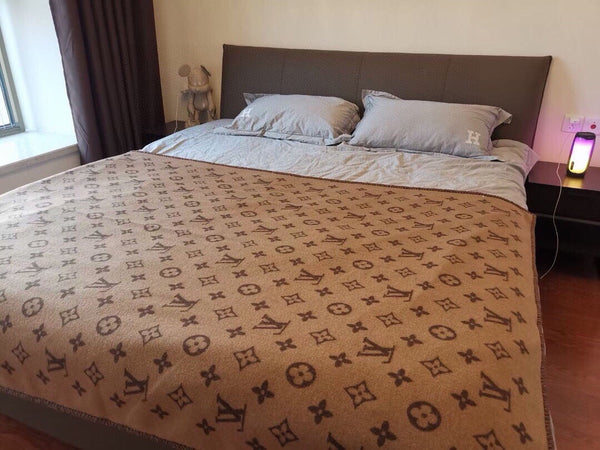 LV Neo Monogram Brown Wool Cashmere