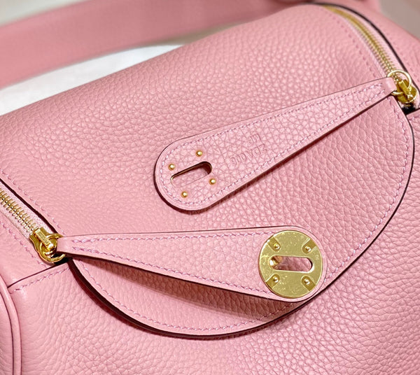 HM LINDY 26 BAG IN BABY PINK TOGO LEATHER GOLD HARDWARE