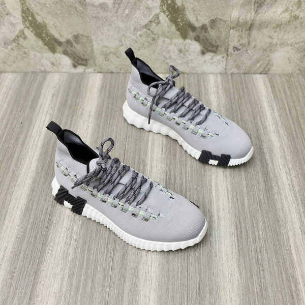 HM FLEX SLIP-ON SNEAKER LIGHT GRAY WOVEN FABRIC