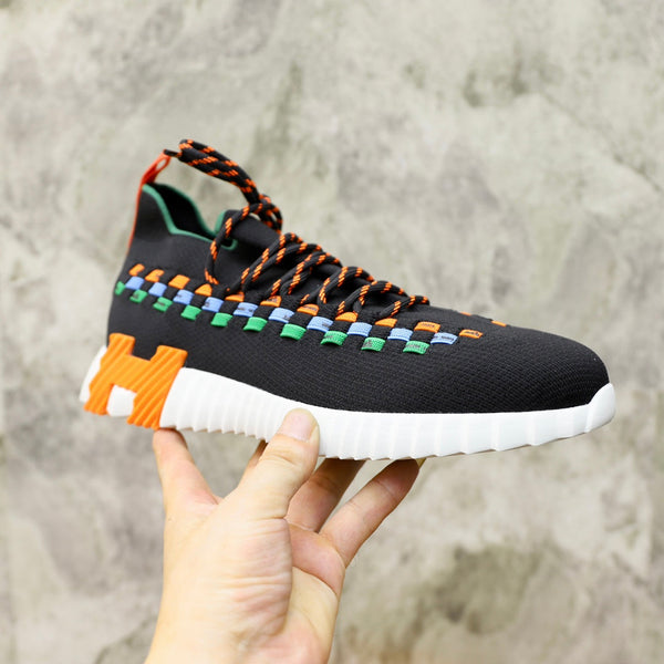 HM FLEX SLIP-ON SNEAKER BLACK WOVEN FABRIC