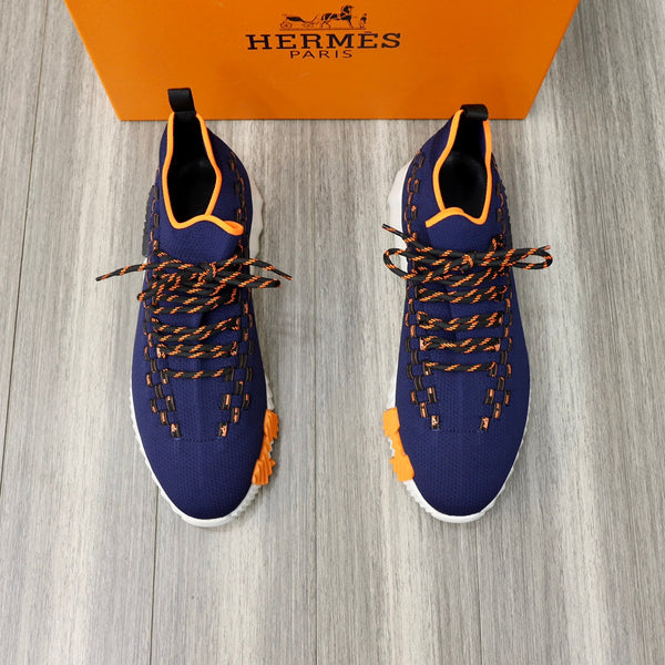 HM FLEX SLIP-ON SNEAKER NAVY WOVEN FABRIC